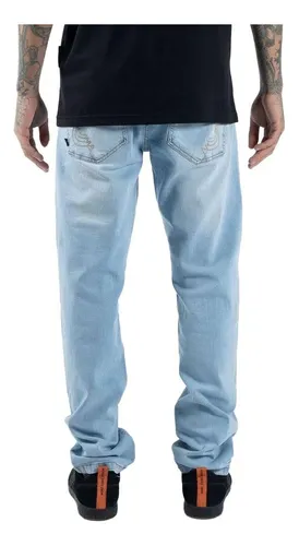 Cal a Mcd Jeans Denim Slim Fit Sm23 Masculina Indigo Claro