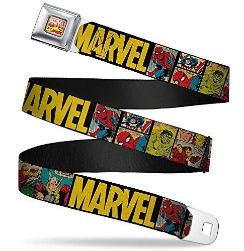 Cinturón De Seguridad Con Hebilla Abajo - Marvel-retro Comic