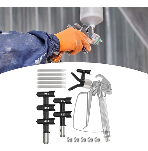 Kit De Rociador De Pintura Piezas De Pintura Suministros Con