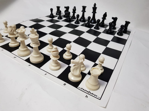 Imagen 1 de 5 de Juego De Ajedrez Profesional Tipo Staunton C/tablero Economi