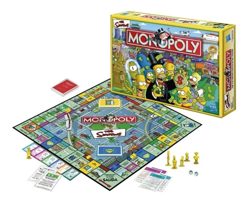 Juego De Mesa Monopoly Los Simpsons 9770 Licencia Hasbro