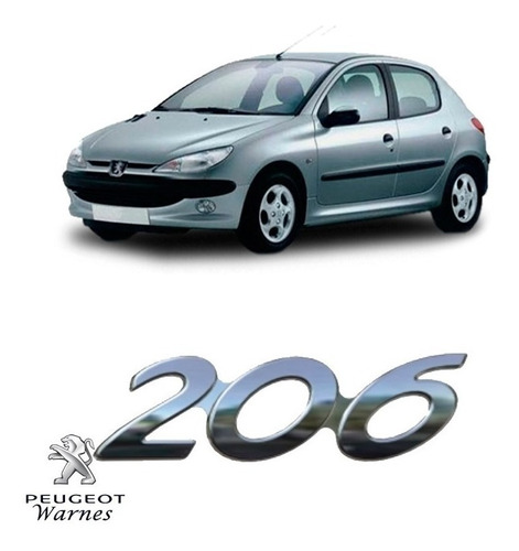 Monograma Emblema 206 100% Original Peugeot 206 1.4 Nafta