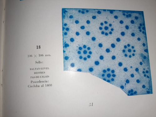 Imagen 2 de 4 de Antiguo Azulejo Pas De Calais N° 18 7679