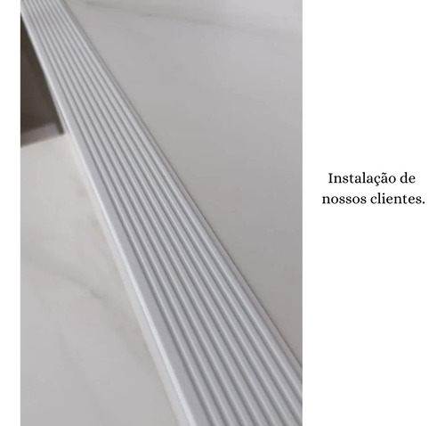 Cantoneira Acabamento Em Degrau Branco 26 Metros