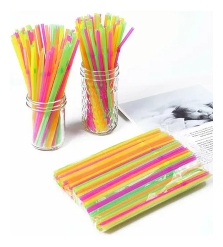 Pack De 100 Bombillas Fiesta Fluor Neon Tik Tok