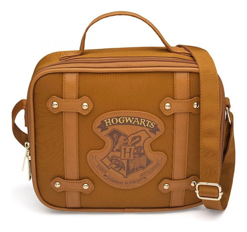 Bolsa Térmica Harry Potter Mala De Hogwarts Imaginarium Cor Marrom