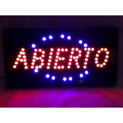 Cartel Led Luminoso Oferta Directo 220v Azul Y Rojo Oferta