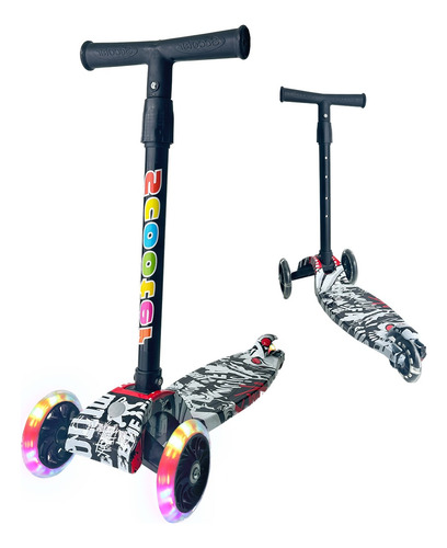 Scooter Patín Del Desmontable Luces Led Para Niña Niño