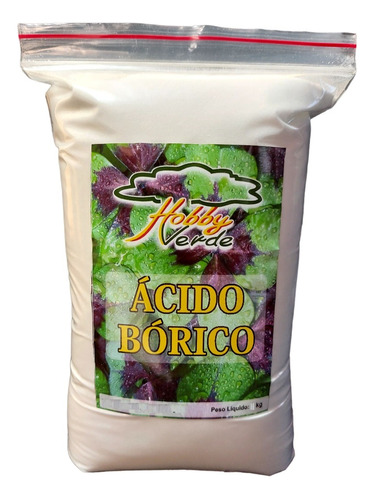 Ácido Bórico Adubo Bórax Contra Queda Flores Café Frutas 1kg