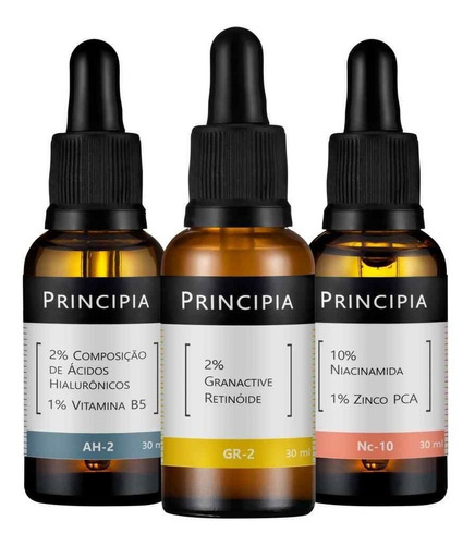 Kit 3 Séruns Principia Niacinamida + Hialurônicos +retinóide Tipo de pele Todos