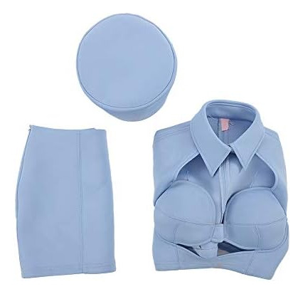 C Uniforme Feminino De Fantasia De Aeromoça Aeromoça (grande