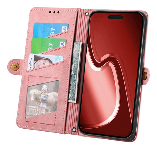 Funda De Piel Tipo Cartera Para Teléfono Zte Nubia V70 Max