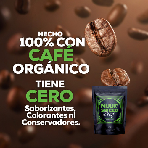 Café Gourmet Descafeinado Con Especias Y Hongos Adaptógenos