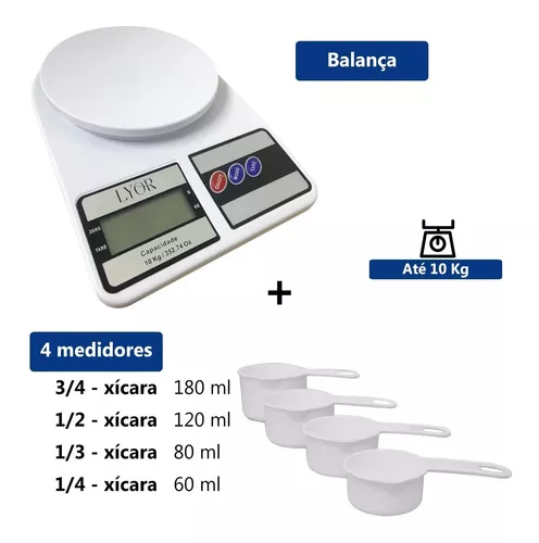 Balança Digital de Cozinha 10kg - Casita