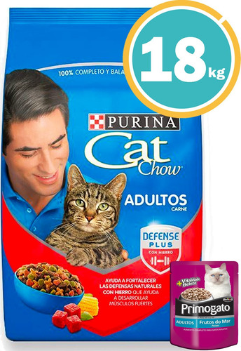 Alimento Cat Chow Gato Adulto 15 Kg + Comedero + Envío