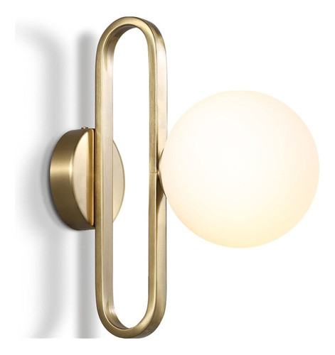 Tisvy Accesorio Montaje Pared Lampara Led Bola Cristal Metal