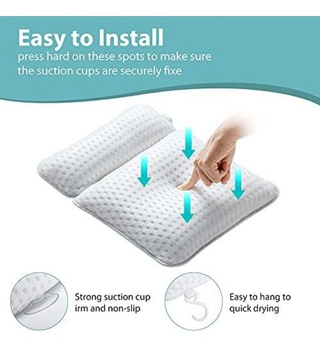 Almohada Bañera Spa: Soporte Cuello Y Espalda - Accesorios