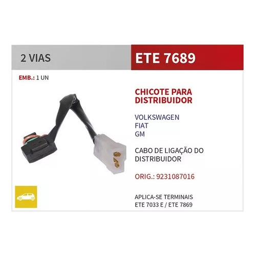 Chicote Distribuidor Vw Fiat Gm Ete 7689