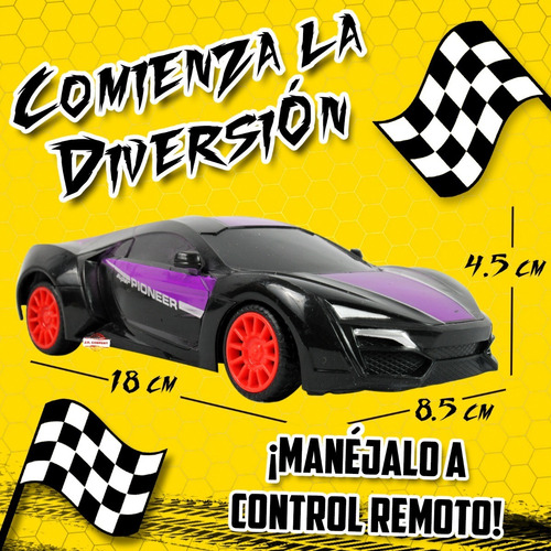 Imagen 2 de 9 de Auto De Carreras Juguete Vehiculo Control Remoto Rc Dy1599