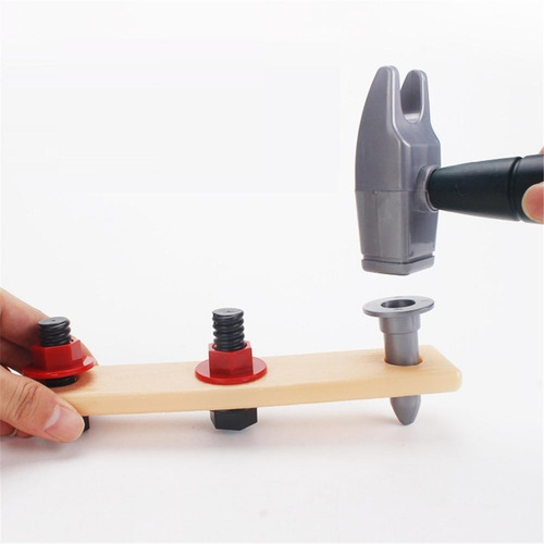 Kit Set Herramientas Didácticas Con Casco Juego Niños
