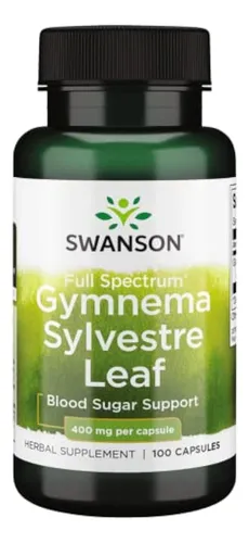 Swanson Gymnema Sylvestre Leaf 400 Miligramos 100 Capsulas