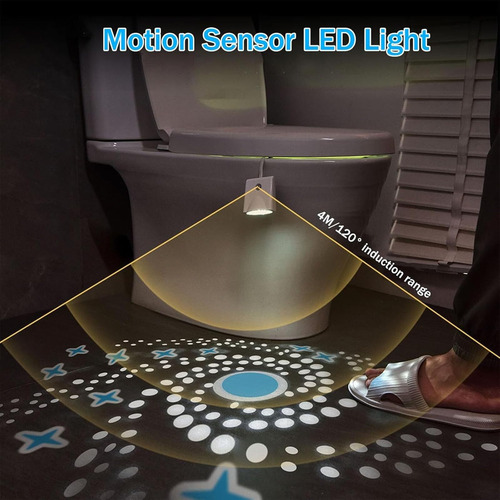 Sensor Movimiento Y Luz Led Nocturna For El Baño Impermeable