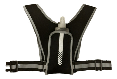 Mochila Chaleco Correr Running Hidrante Reflectiva Negro