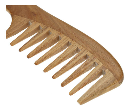 Peine De Madera Natural Para El Cuidado Del Cabello, Hecho A