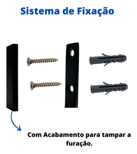 Porta Papel Higiênico Quadrado Preto Fosco Papeleira