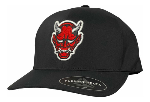 Gorra Flexfit Delta Oni Japonesa Demonio Negro