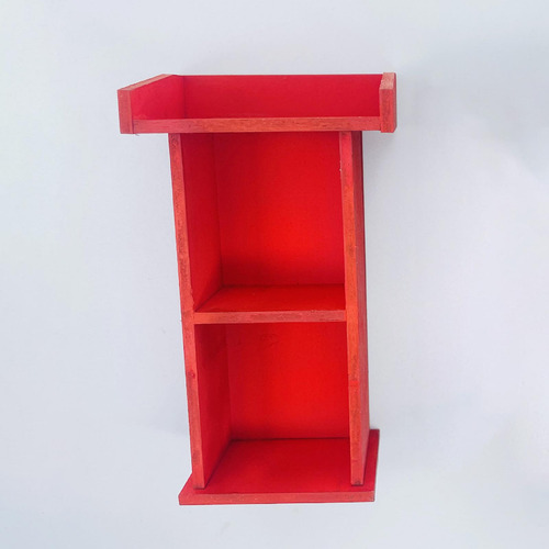 Soporte De Madera Para Casa De Muñecas En Escala 1:12, Rojo