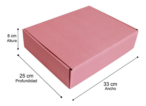 Mailbox 33x25x8 Cm. Caja De Envíos (4 Rosa 4 Café Y 4 Negro)
