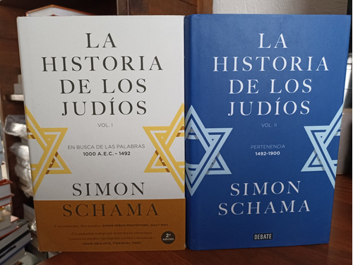 La Historia De Los Judíos - Simon Schama 2 Tomos