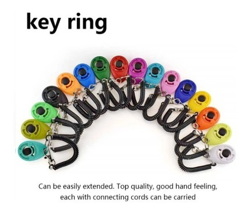 Imagen 2 de 6 de Obediencia Canina Corrige Perro Mascota Clicker Llavero Prac