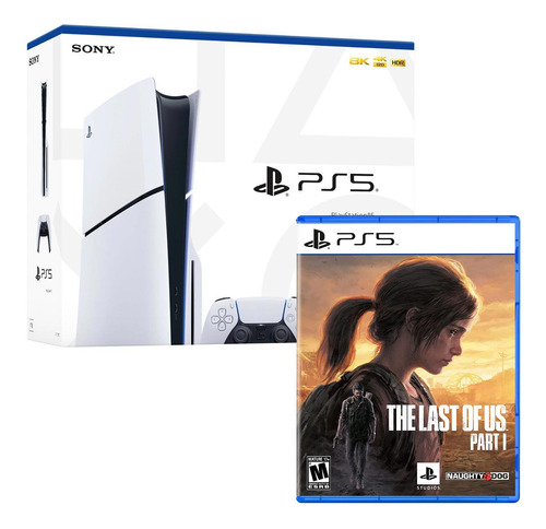 Consola Ps5 Slim Con Lector De Discos + The Last Of Us