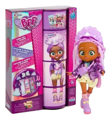 Boneca Bff By Cry Babies Set Guarda-roupas Com Acessórios