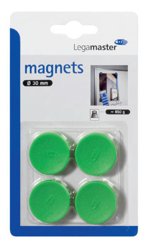 Imanes Legamaster Para Tablero Magnético 4 Pzs 30mm Blíster
