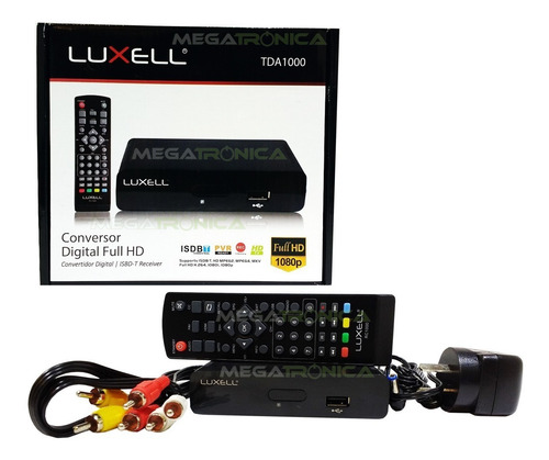 Decodificador Sintonizador Tda Tv Digital Hd Luxell Hdmi Av