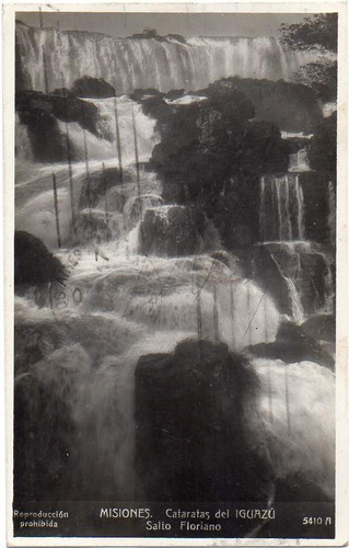 Argentina 1933 Postal Cataratas Iguazu Desde Posadas