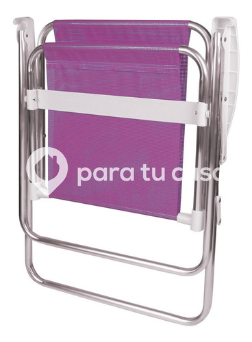 Imagen 5 de 10 de Sillon Playa Camping Pescador Aluminio Sannet Mor