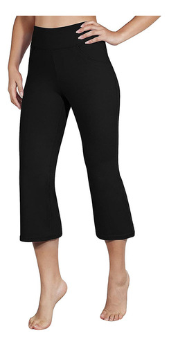 Pantalones Capris De Pierna Ancha Pure Fitness Para Mujer, C