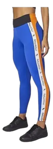 Legging Mormaii Power Azul Com Amarelo