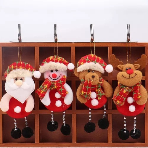 8 Peças De Boneca De Pelúcia Penduradas Em Decorações De Árv