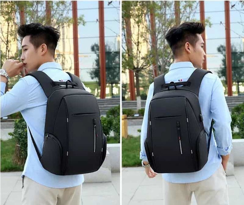 Mochila Con Usb Back Pack Antirrobo Super Calidad