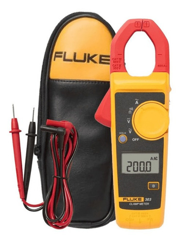 Alicate Amperímetro Digital Categoria Iii 600v Fluke 303