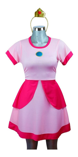 Disfraz Princesa Peach, Vestido De Cosplay. Para Dama Mujer, Mario. Halloween, Bonito, Hermoso, Luigi Game Uniforme, Bro