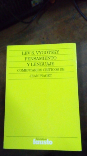 Libro Pensamiento Y Lenguaje    Lev Vygotsky