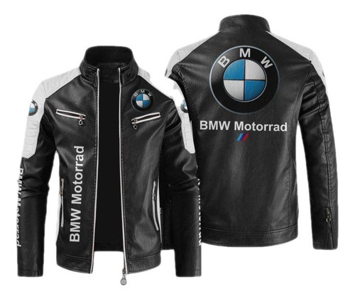 Chaqueta De Cuero Con Logotipo Bmw Para Hombre, Talla De Cha