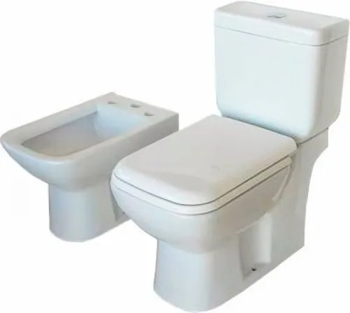 Inodoro con mochila y bidet clearance
