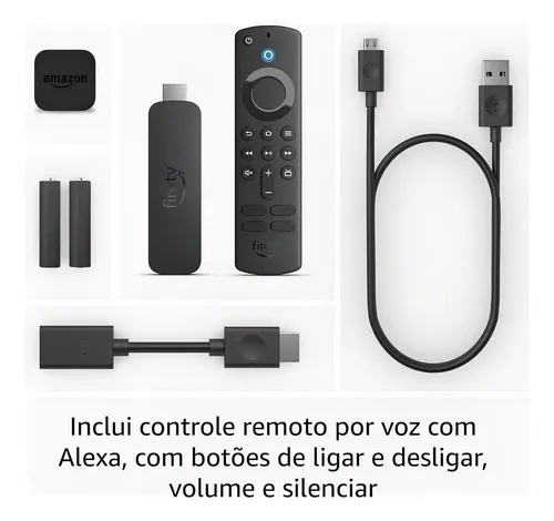 Amazon Fire Tv Stick 4k 2a Geração Controle Remoto Por Voz C